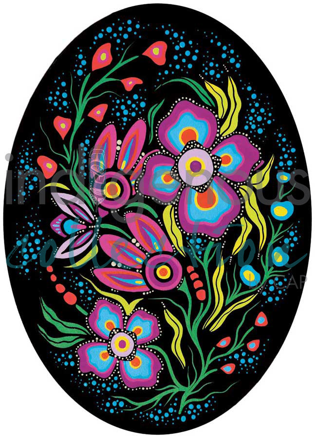 Ojibway Floral II by artist Jackie Traverse