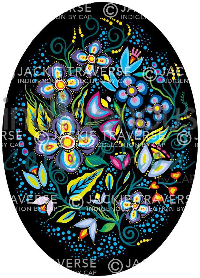 Ojibway Floral III by artist Jackie Traverse