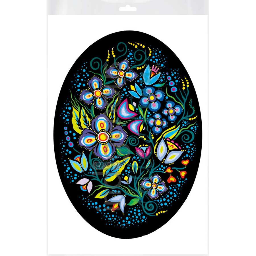 Ojibway Floral III by artist Jackie Traverse - Anishinaabe. Indigenous Collection