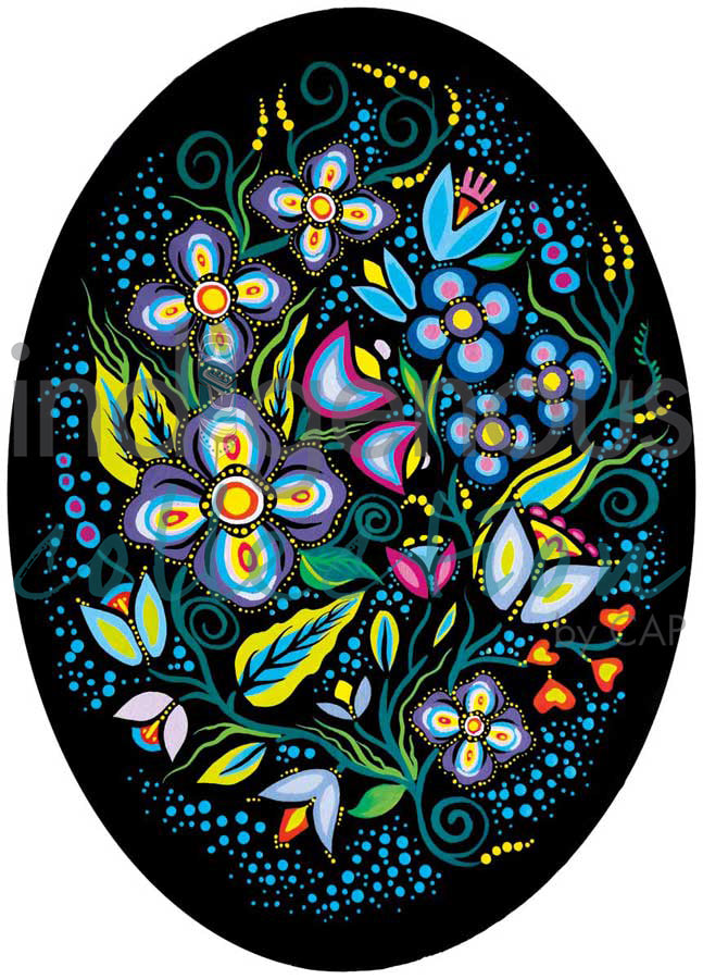 Ojibway Floral III by artist Jackie Traverse