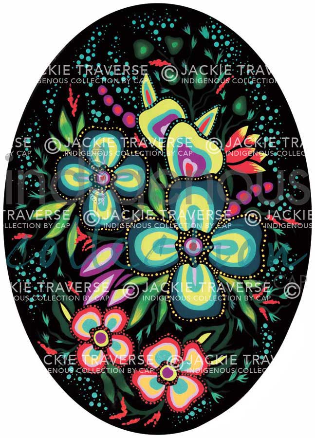 Ojibway Floral IV by artist Jackie Traverse