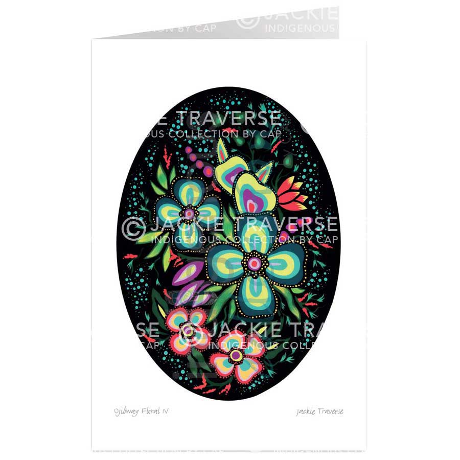 Ojibway Floral IV by artist Jackie Traverse