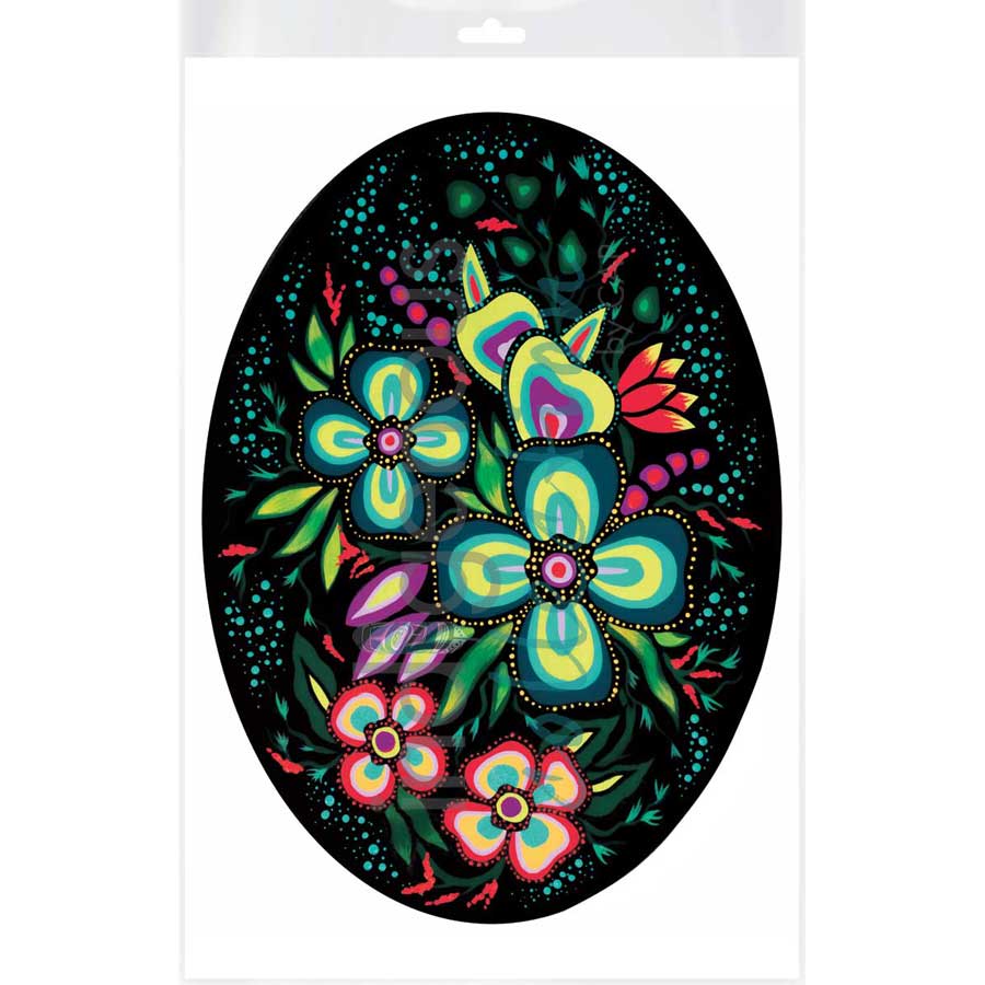 Ojibway Floral IV by artist Jackie Traverse - Anishinaabe. Indigenous Collection