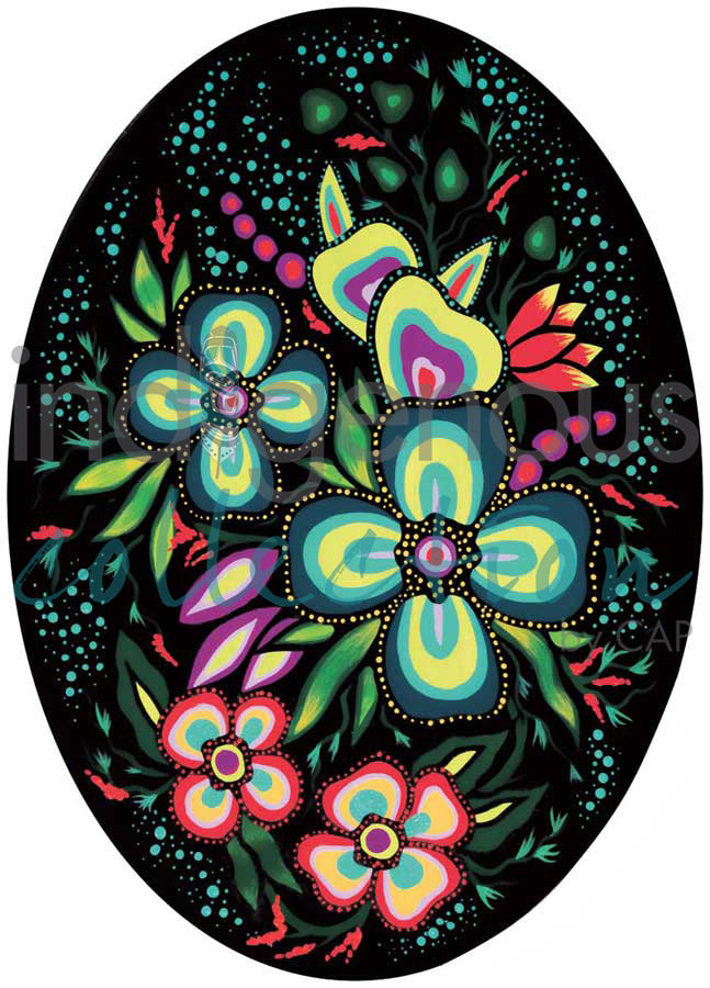 Ojibway Floral IV by artist Jackie Traverse