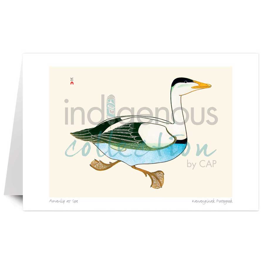 Amauliq at Sea by artist Kananginak Pootoogook