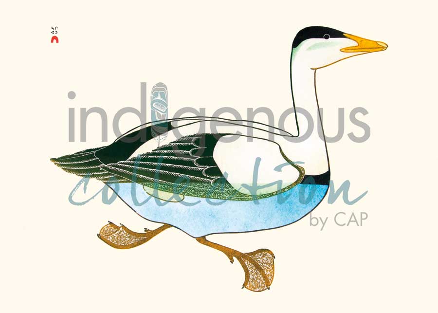 Amauliq at Sea by artist Kananginak Pootoogook