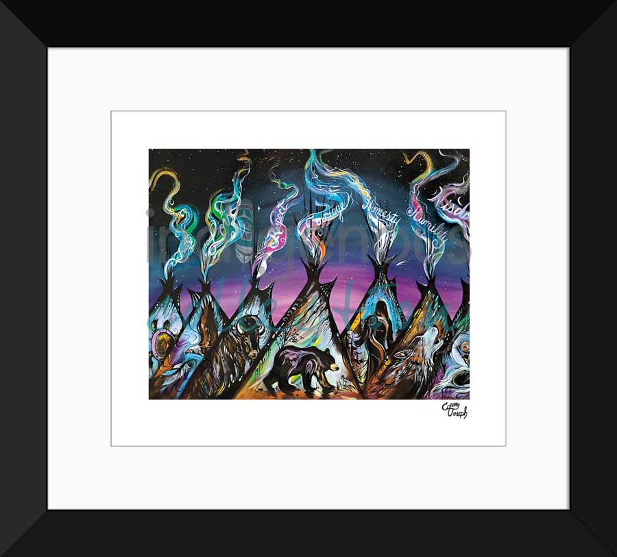 Seven Sacred Tipis Limited Edition. Indigenous Collection