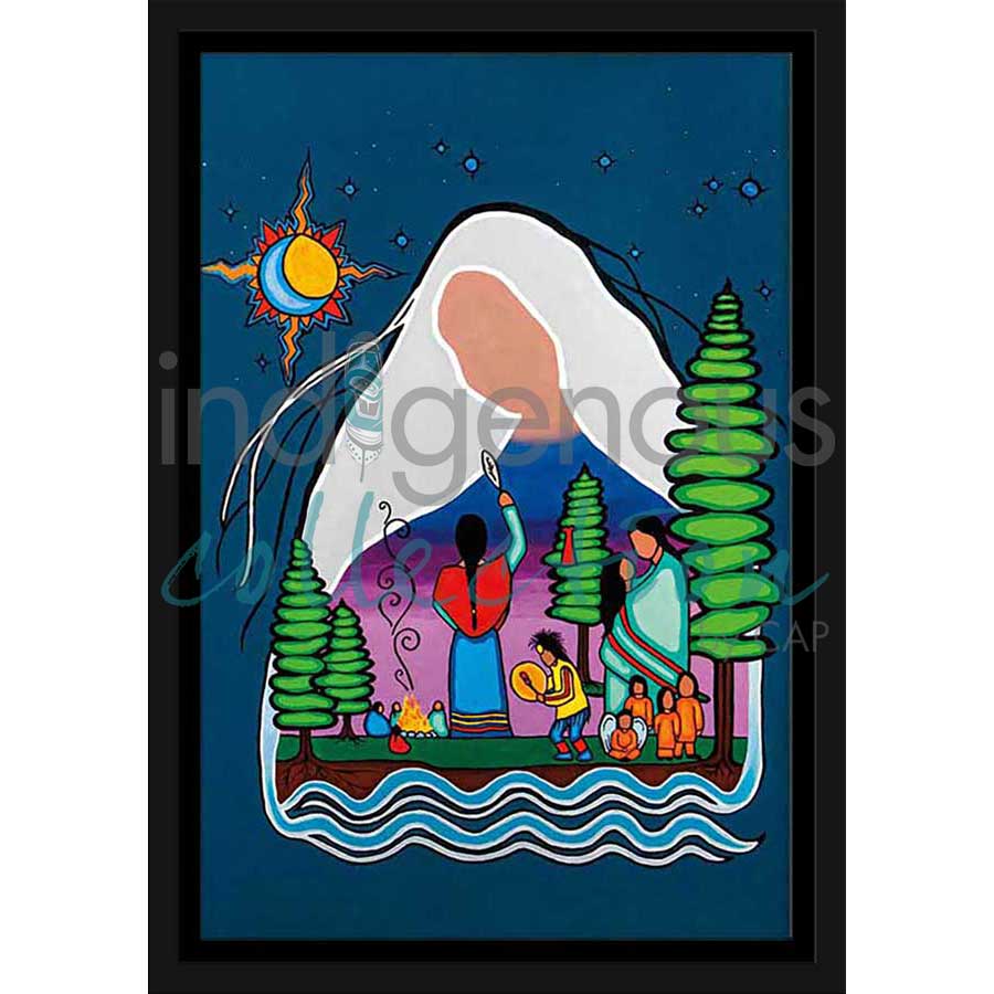 Prayer to the Mother by artist Talon Nash - Maliseet. Indigenous Collection