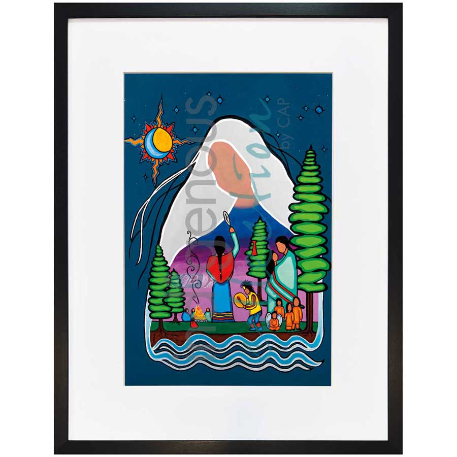 Prayer to the Mother by artist Talon Nash - Maliseet. Indigenous Collection