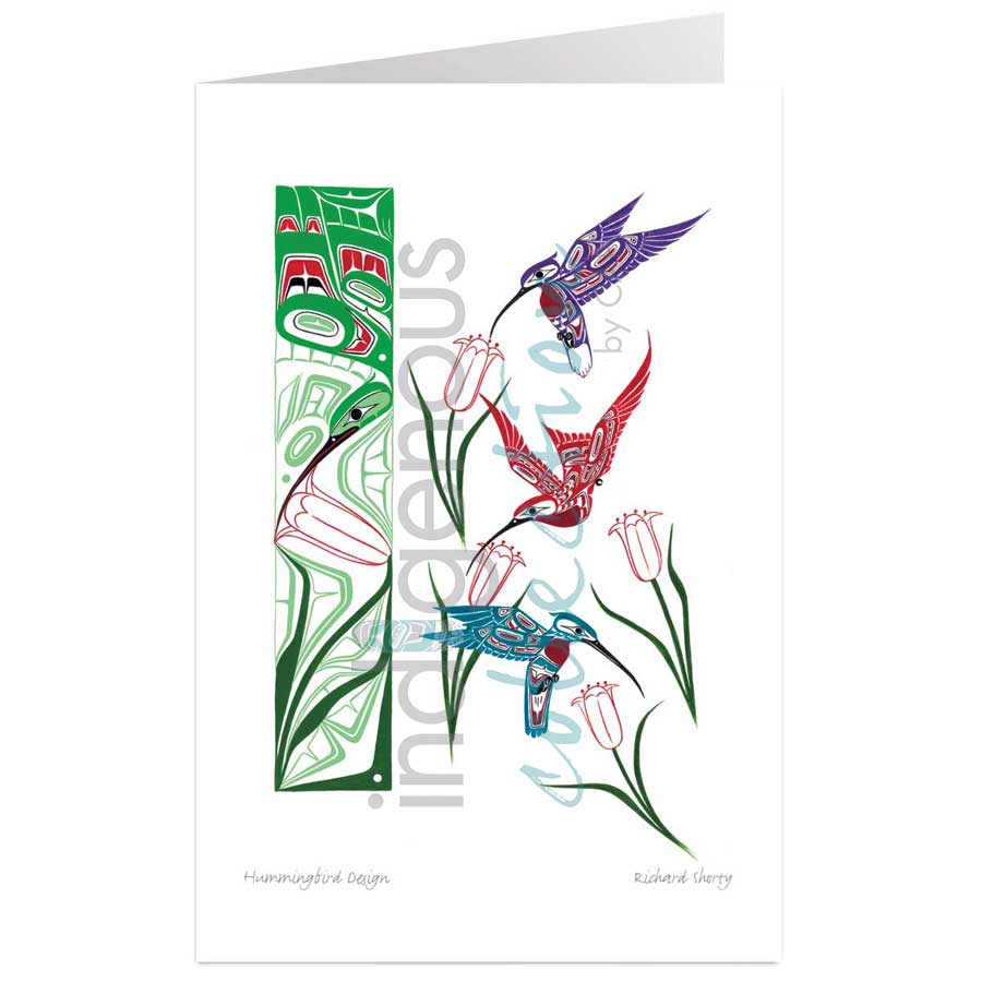 Hummingbird Design by artist Richard Shorty