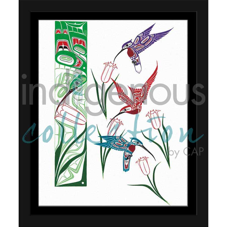 Hummingbird Design by artist Richard Shorty - Northern Tutchone. Indigenous Collection