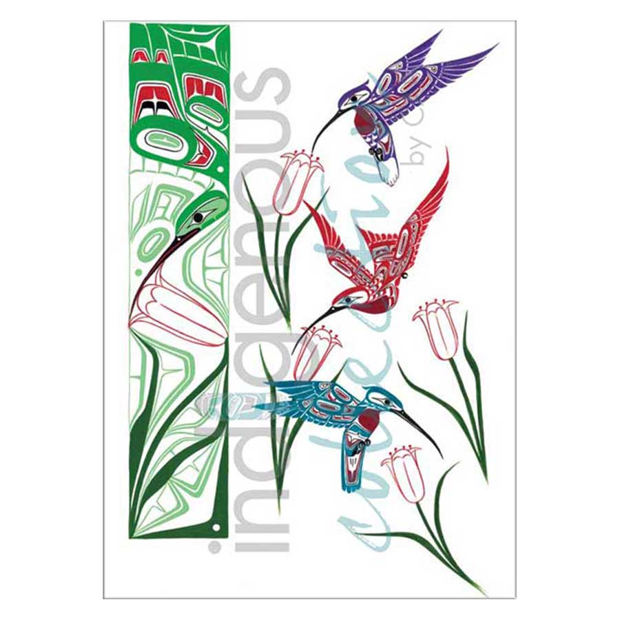 Hummingbird Design Canvas Prints
