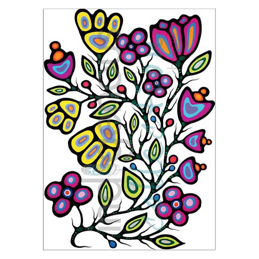 Ojibway Floral V Canvas Prints