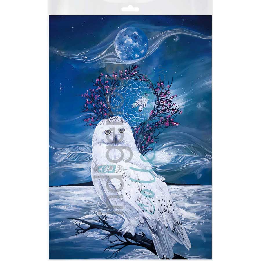 Midnight Wisdom by artist Karen Erickson - Métis/Cree. Indigenous Collection