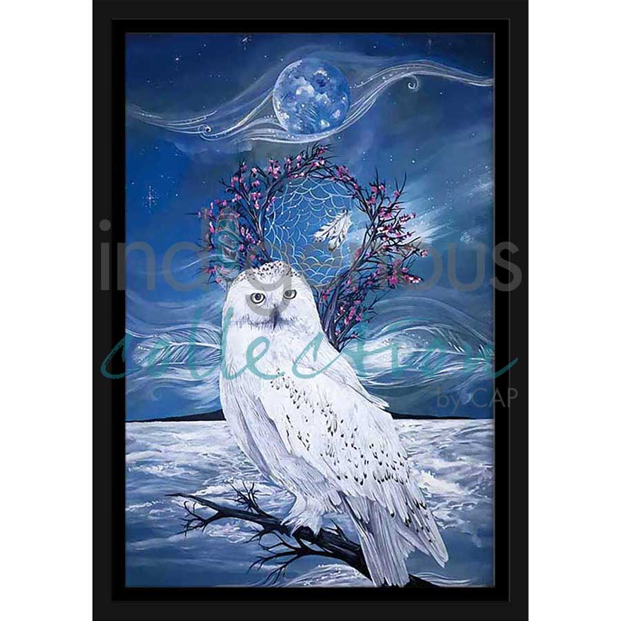 Midnight Wisdom by artist Karen Erickson - Métis/Cree. Indigenous Collection