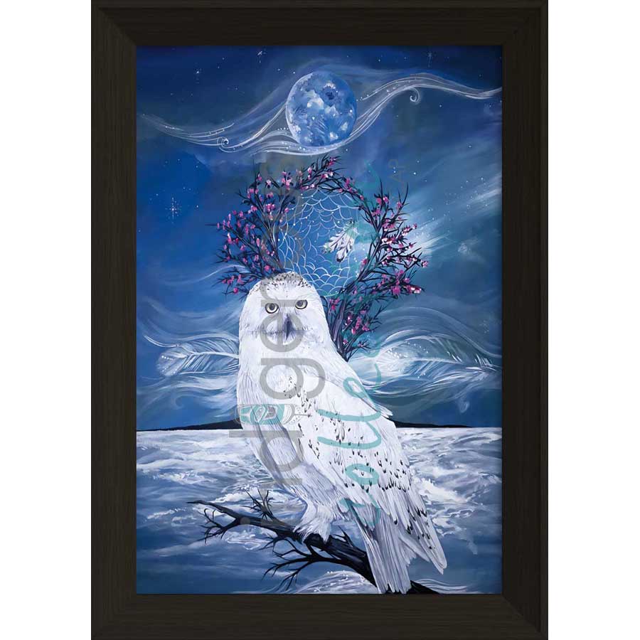 Midnight Wisdom by artist Karen Erickson - Métis/Cree. Indigenous Collection