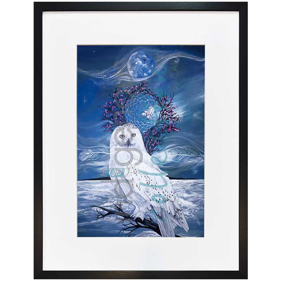 Midnight Wisdom by artist Karen Erickson - Métis/Cree. Indigenous Collection