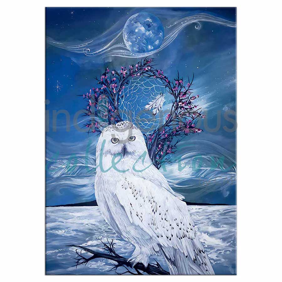 Midnight Wisdom Magnets by artist Karen Erickson