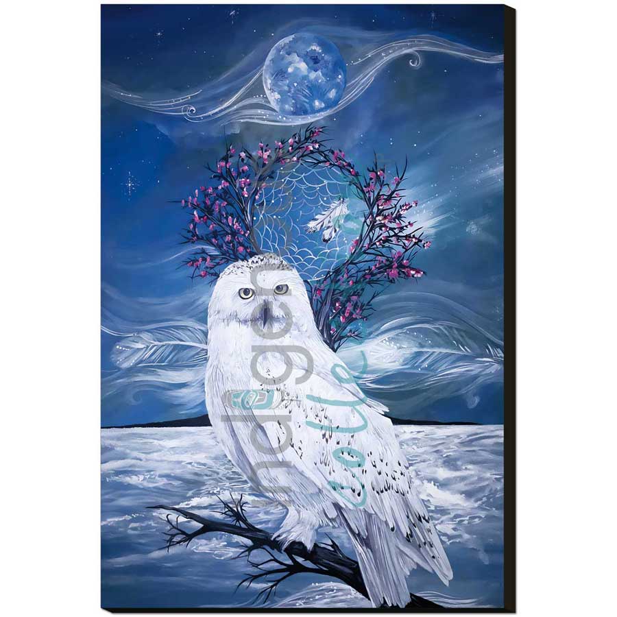 Midnight Wisdom by artist Karen Erickson - Métis/Cree. Indigenous Collection
