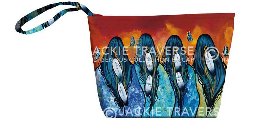 Tobacco Women Small Tote Bag by artist Jackie Traverse