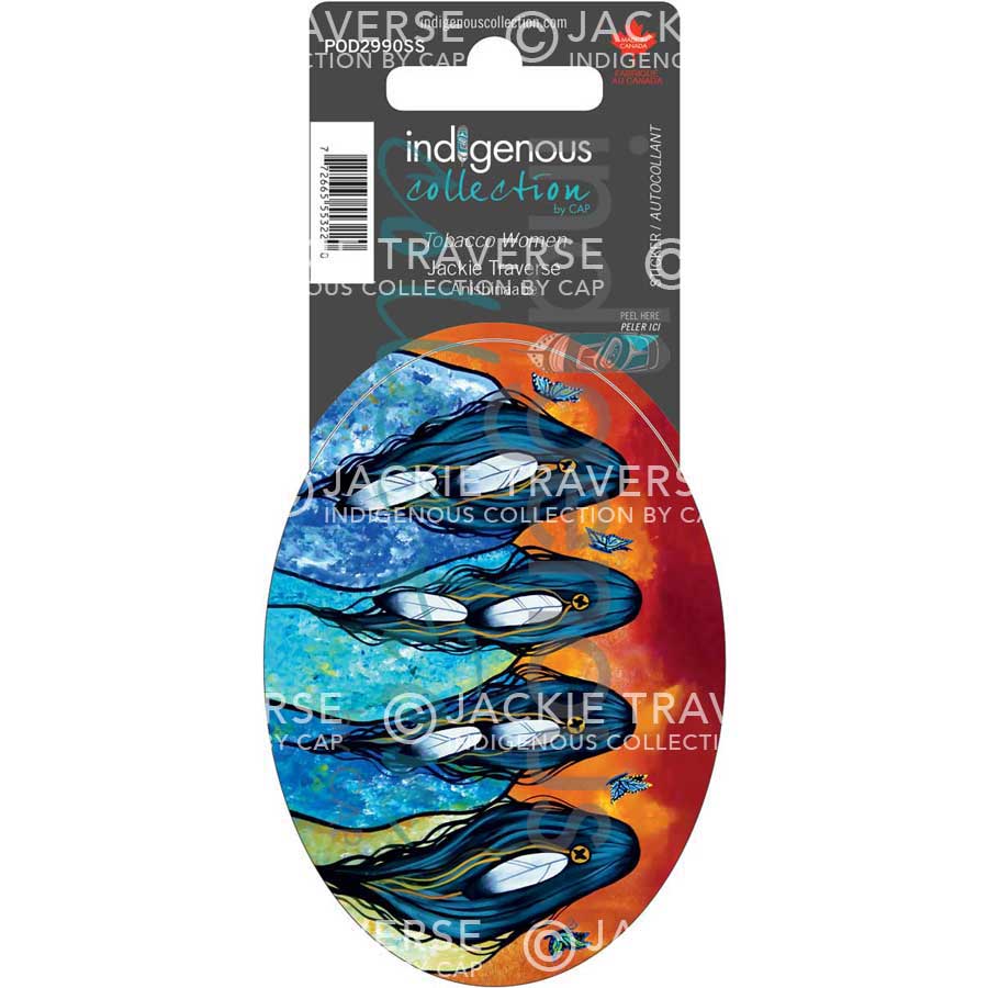 Tobacco Women Sticker by artist Jackie Traverse