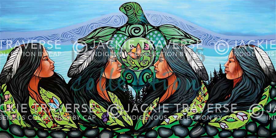 Turtle Women by artist Jackie Traverse