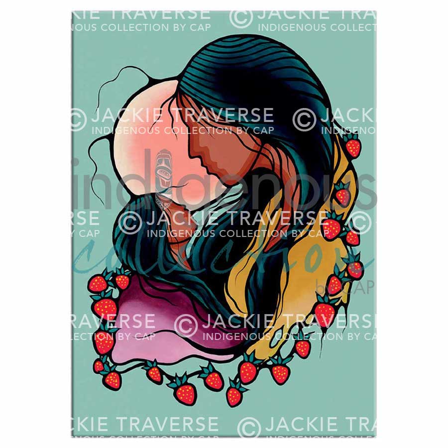 She Looks Up To You Magnets by artist Jackie Traverse