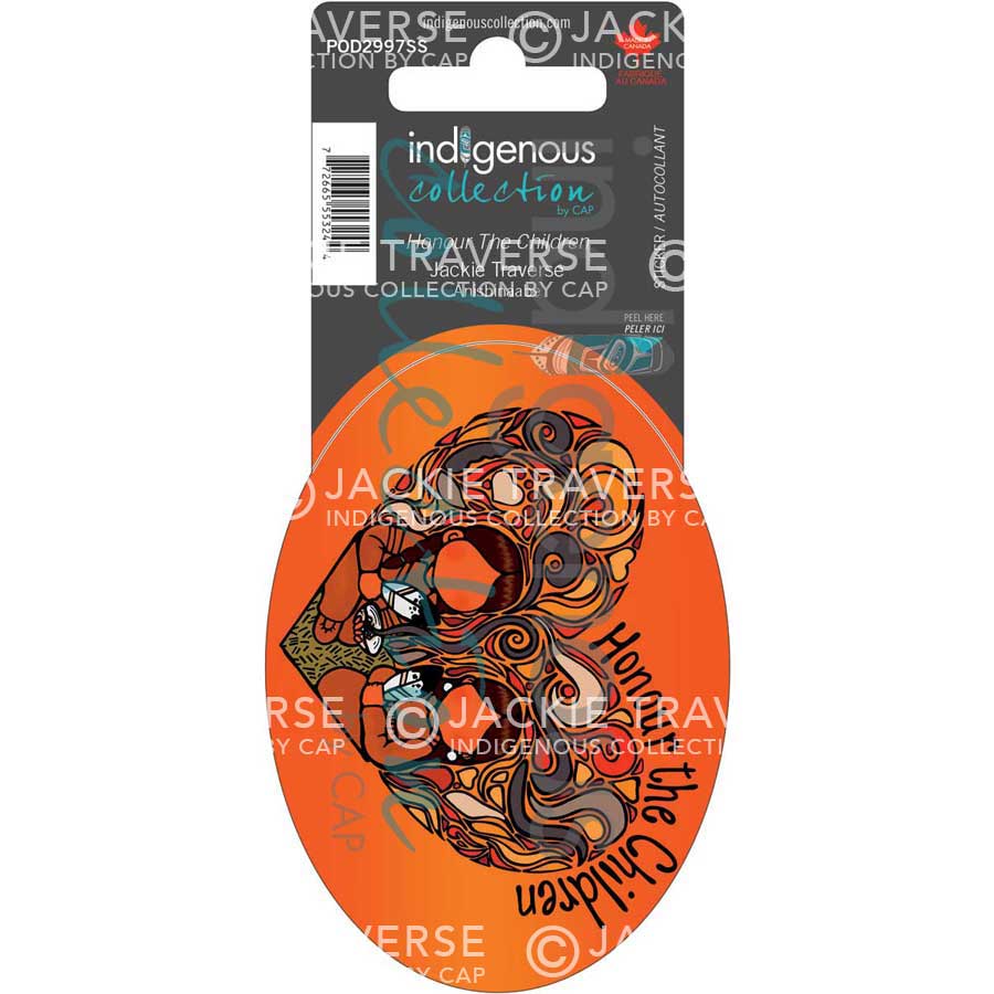Honour The Children Sticker by artist Jackie Traverse