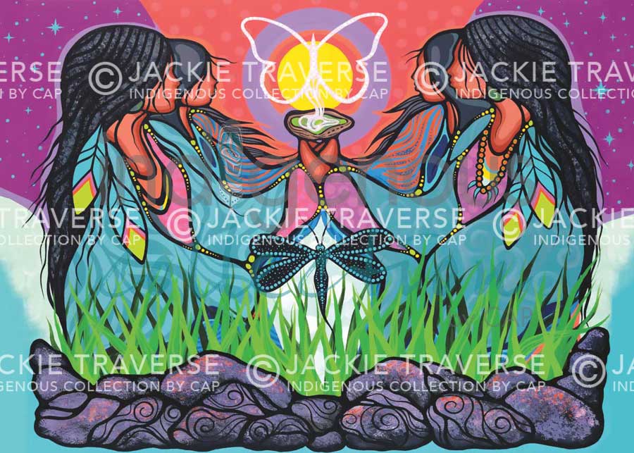 Grandmothers and Grandfathers by artist Jackie Traverse