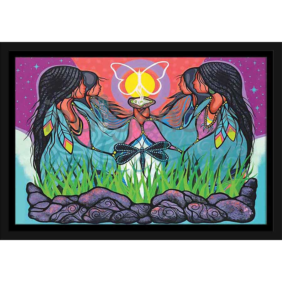 Grandmothers and Grandfathers by artist Jackie Traverse - Anishinaabe. Indigenous Collection