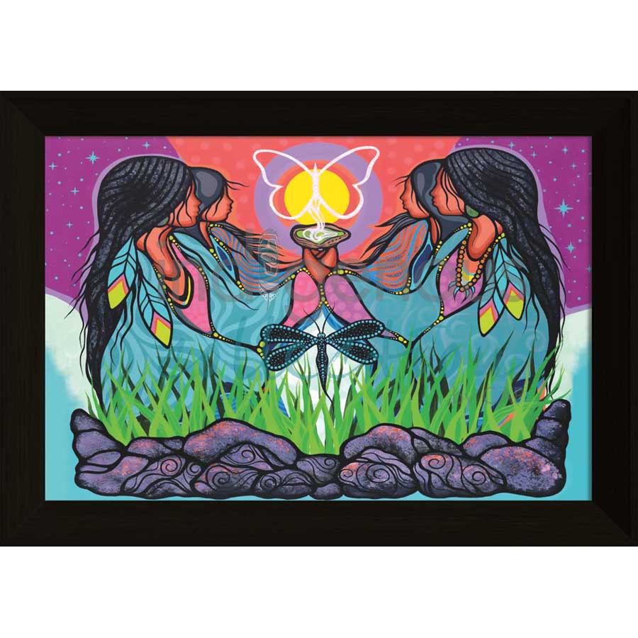 Grandmothers and Grandfathers by artist Jackie Traverse - Anishinaabe. Indigenous Collection