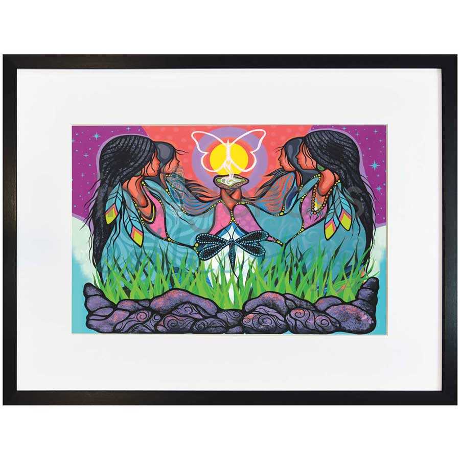 Grandmothers and Grandfathers by artist Jackie Traverse - Anishinaabe. Indigenous Collection