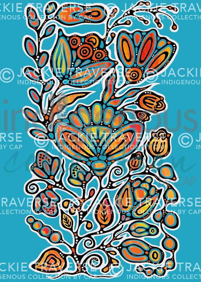 Ojibway Floral VIII by artist Jackie Traverse