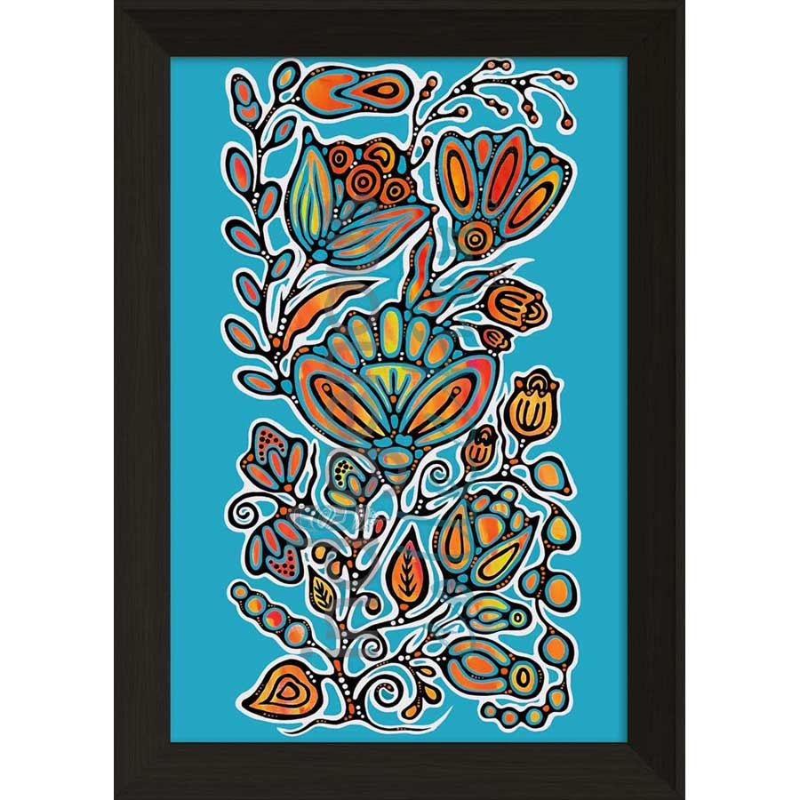 Ojibway Floral VIII by artist Jackie Traverse - Anishinaabe. Indigenous Collection
