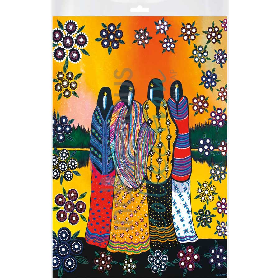 Best Friends by artist Betty Albert - Cree. Indigenous Collection