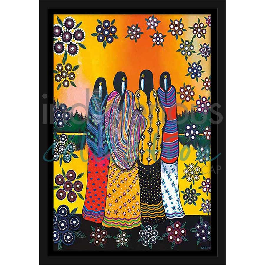 Best Friends by artist Betty Albert - Cree. Indigenous Collection