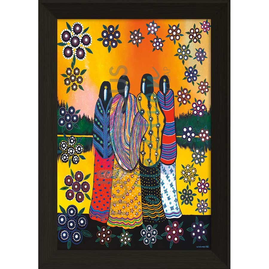 Best Friends by artist Betty Albert - Cree. Indigenous Collection