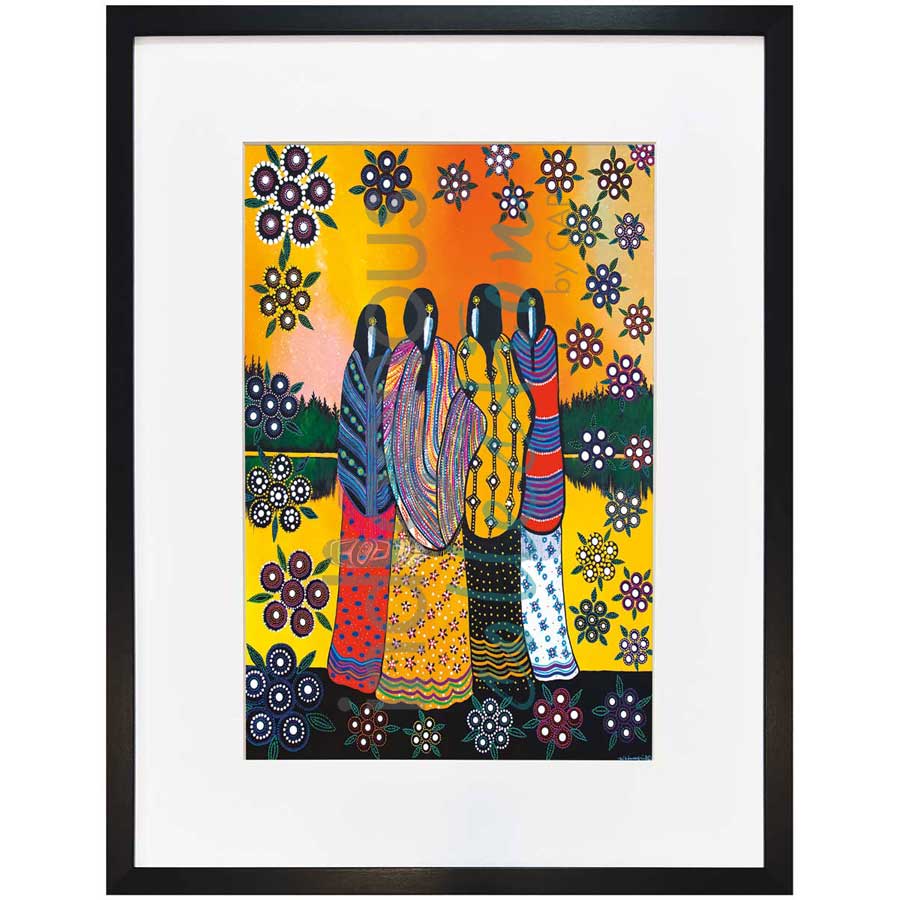 Best Friends by artist Betty Albert - Cree. Indigenous Collection