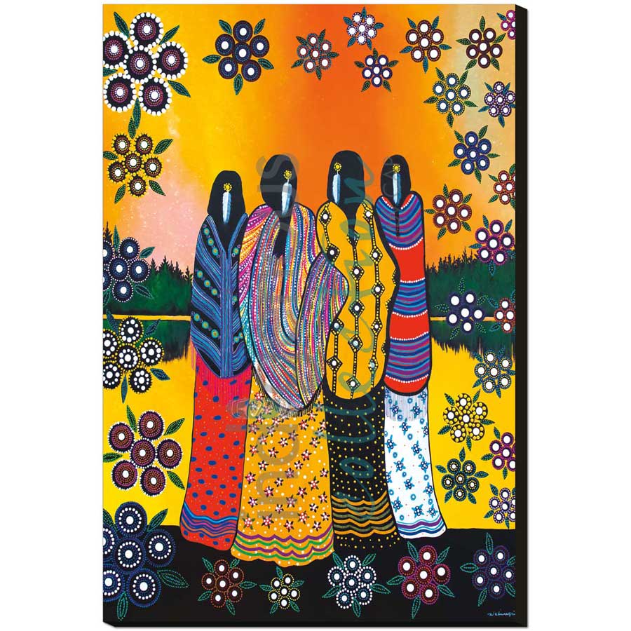Best Friends by artist Betty Albert - Cree. Indigenous Collection