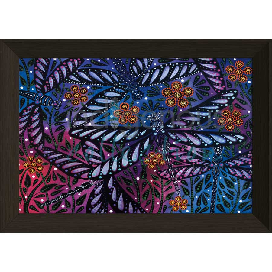 Dragonflies by artist Betty Albert - Cree. Indigenous Collection