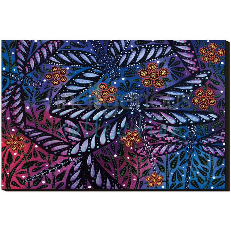Dragonflies by artist Betty Albert - Cree. Indigenous Collection