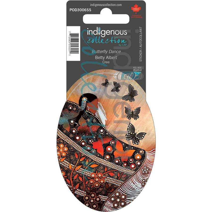 Butterfly Dance Sticker by artist Betty Albert