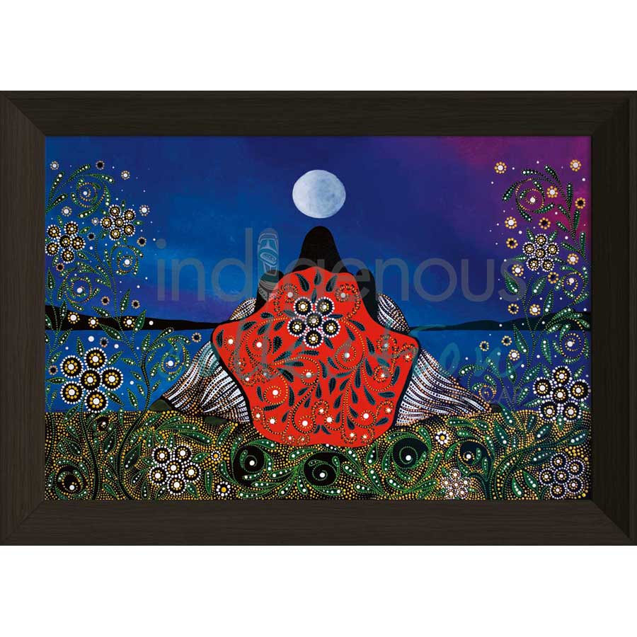 Grandmother Moon by artist Betty Albert - Cree. Indigenous Collection