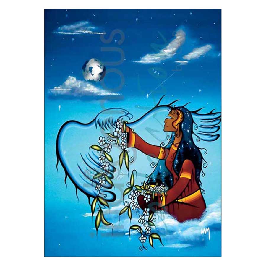 Sky Woman Canvas Prints