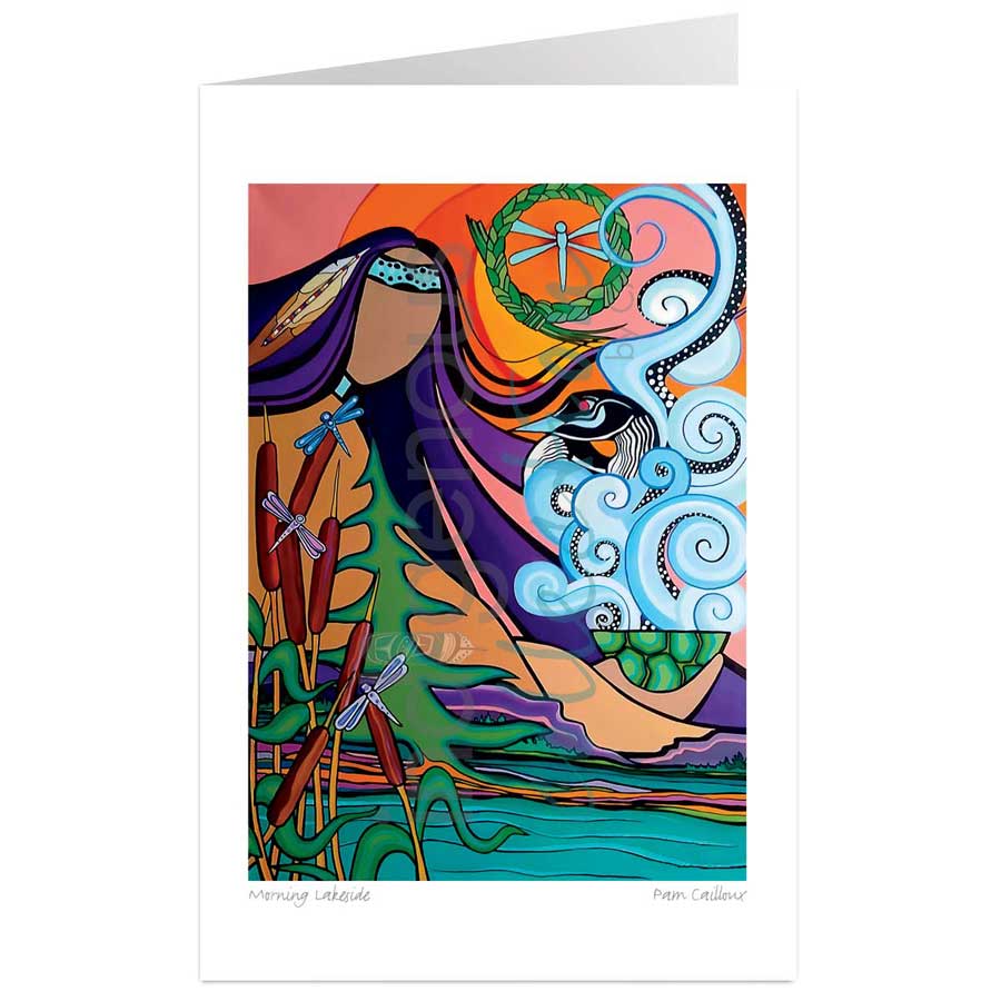 Morning Lakeside by artist Pam Cailloux