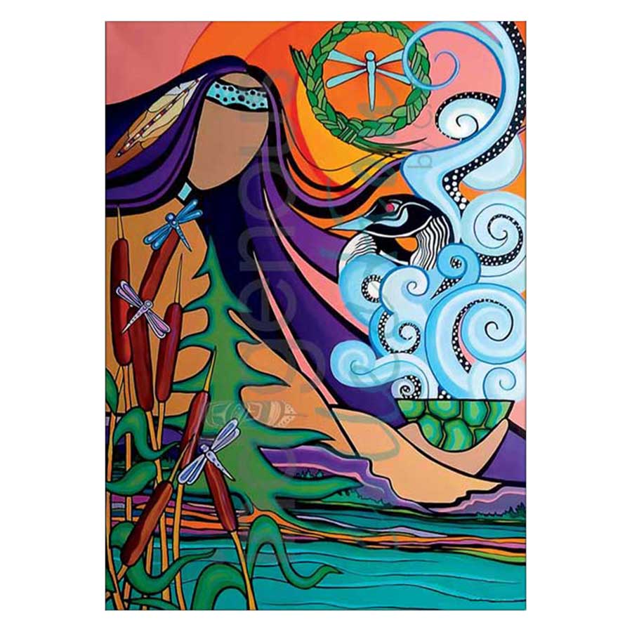 Morning Lakeside Canvas Prints