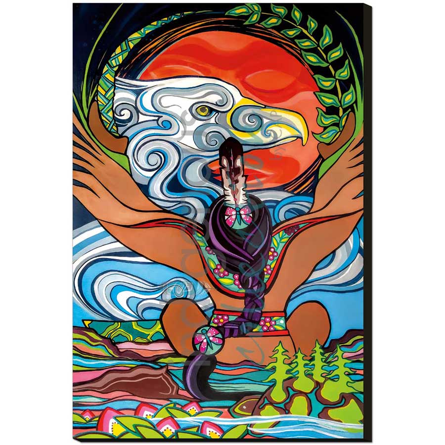 The Gifts We Are Given by artist Pam Cailloux - Huron Heritage. Indigenous Collection