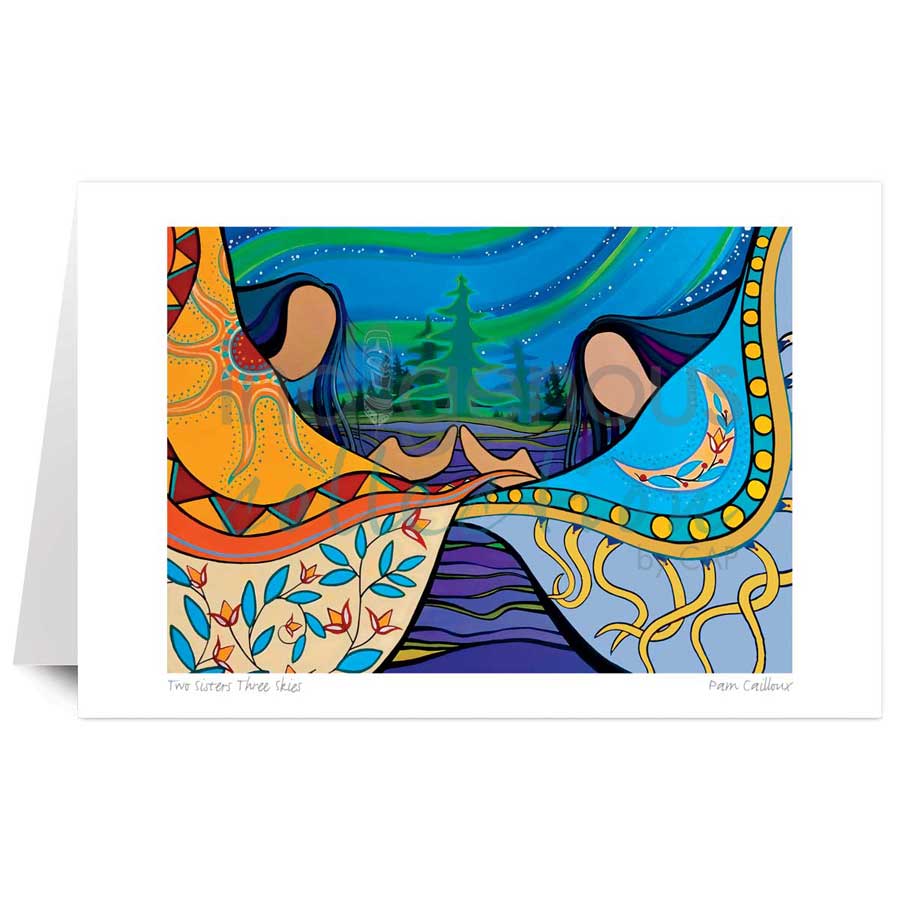 Two Sisters Three Skies by artist Pam Cailloux