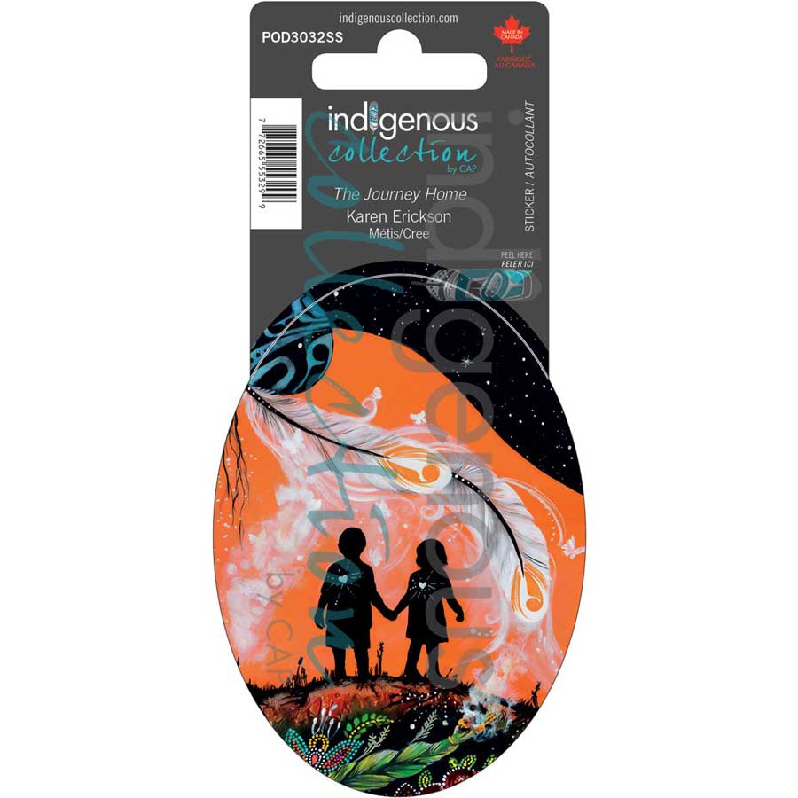 The Journey Home Sticker by artist Karen Erickson