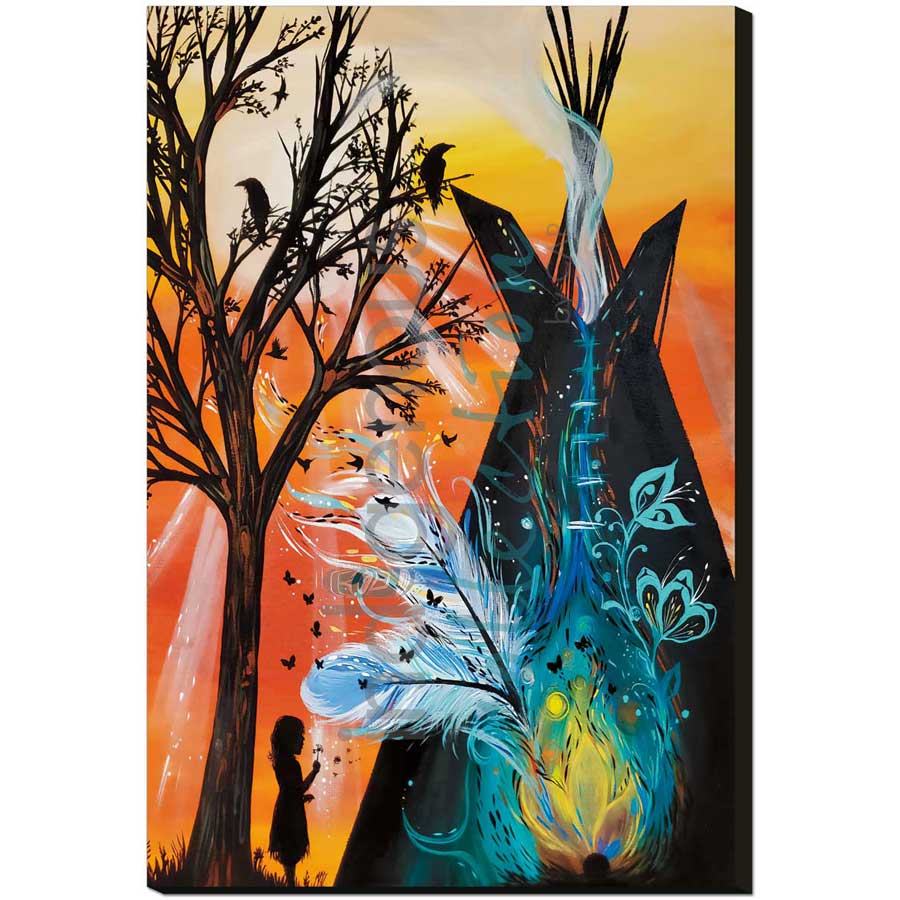 Through Children's Eyes by artist Karen Erickson - Métis/Cree. Indigenous Collection